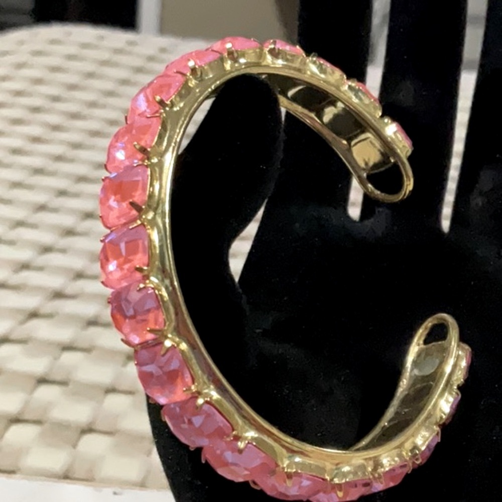 🌟 Sale! Sorrelli Pink and Gold Cuff Bracelet - smaller stones- bundle and save!